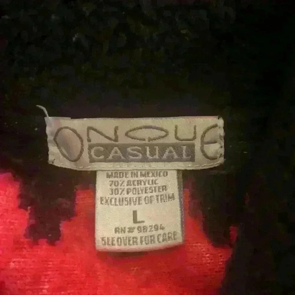 Rare Onque Casuals Vintage Aztec Sherpa - Picture 2 of 3